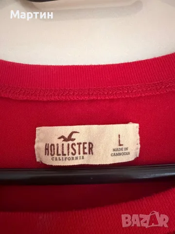 Red Hollister Unisex shirt , снимка 2 - Други - 55351667