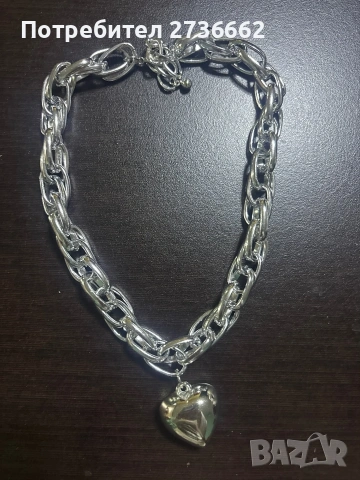 Масивно колие " Сърце ", снимка 7 - Колиета, медальони, синджири - 54148392