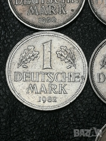 лот монети от една дойче марка 1950-1991 г., снимка 7 - Нумизматика и бонистика - 42125350