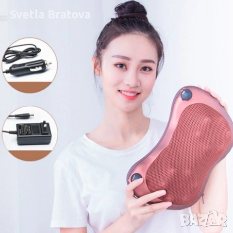 Портативна възглавница масажор за шиацу масаж, снимка 3 - Масажори - 53951233