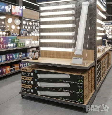 LED осветително тяло 60W 120 см. за открит монтаж с вградени диоди