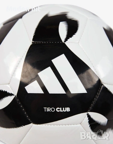 Оригинал! ADIDAS Football Tiro Club Ball Size 5 White/Black футболна топка размер 5, снимка 2 - Футбол - 54530386