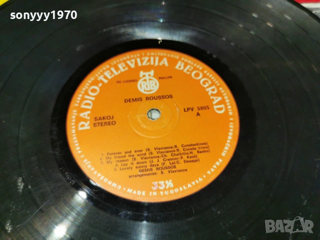 DEMIS ROUSSOS 0805261938L1, снимка 18 - Грамофонни плочи - 54477927