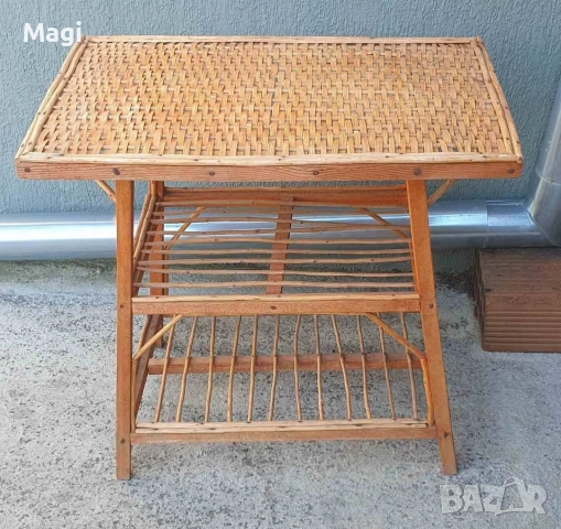 Ратанова масичка, снимка 3 - Маси - 55125579