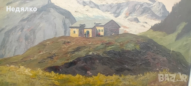 Стара картина,масло на фазер,J.Milora, снимка 9 - Антикварни и старинни предмети - 54168766