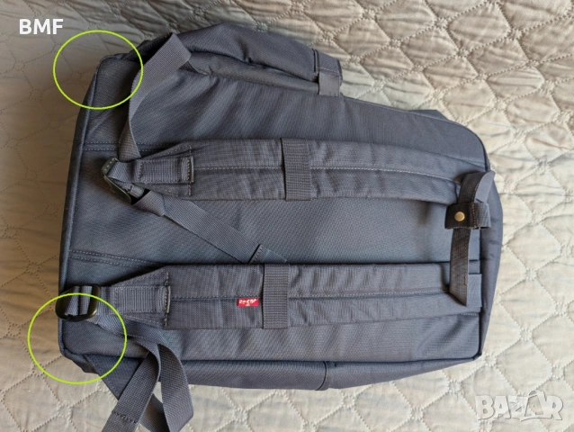 Две оригинални раници LEVI'S (нова и ползвана), снимка 4 - Раници - 54664922