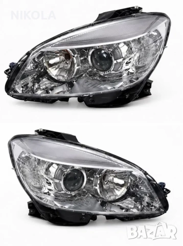 Фарове за Mercedes W204 2007-2011 / Ляв / Десен | Чисто Нови | Промо Комплект, снимка 2 - Части - 54984381