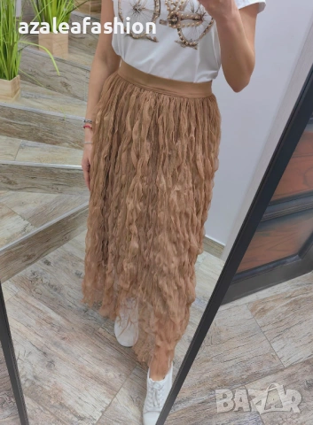 Пола от къдрав тюл, снимка 4 - Поли - 54119858