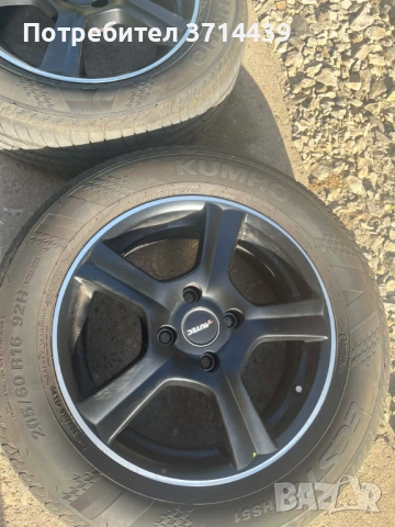 Летни гуми (KUMHO 205/60R16 ДОТ25) на алуминиеви джанти (AUTEC 63.3 ET), снимка 6 - Гуми и джанти - 54371359