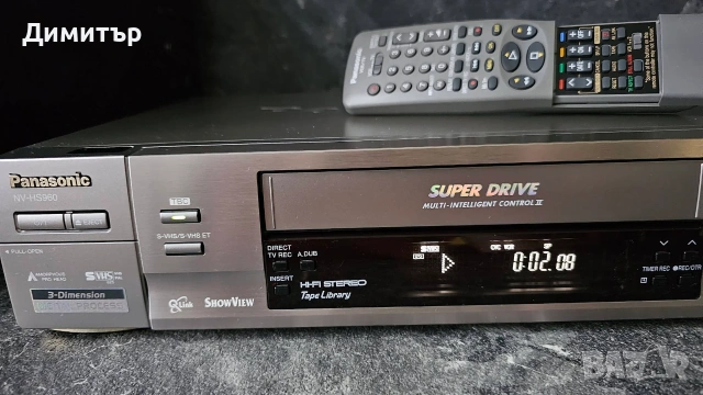 Panasonic S-VHS - NV-HS960EG-S videorecorder, видеорекордер, снимка 3 - Плейъри, домашно кино, прожектори - 55107862