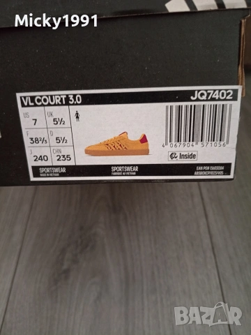 Adidas VL COURT 3.0 чисто нови маратонки , снимка 7 - Маратонки - 55163231