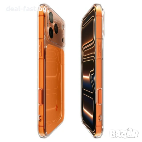 Твърд калъф Spigen Ultra Hybrid T с MagSafe за iPhone 17 Pro / 17 Pro Max /Гланцово оранжев/Оригинал, снимка 6 - Калъфи, кейсове - 54402515