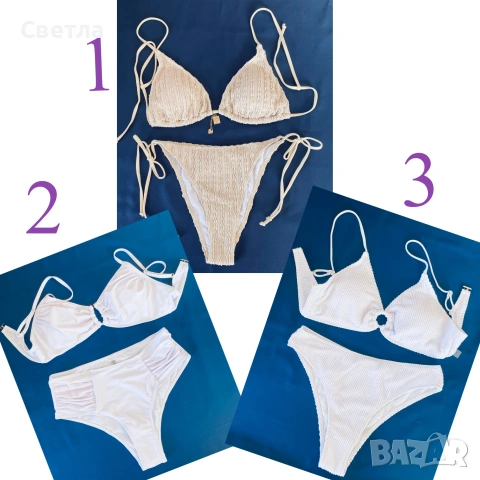 Нови бански костюми - SHEIN - 3 броя, за € 18. Размер L, за ГО/чашка - 75D; 80C; 85A и 85B