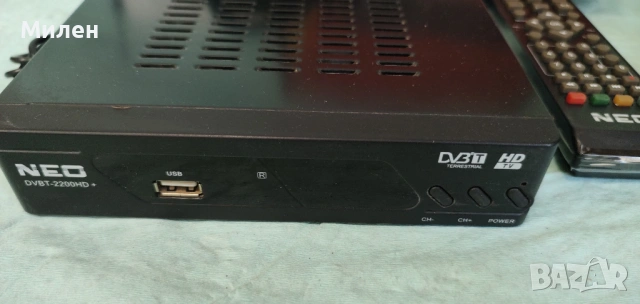 Приемник декодер и антена за ефирна цифрова телевизия NEO DVBt-2200 HD Tuner тунер, снимка 5 - Приемници и антени - 54865950
