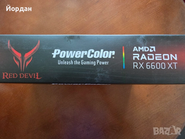 PowerColor RX 6600 XT Red Devil 8GB GDDR6 с кутия и всички аксесоари, снимка 11 - Видеокарти - 55237785
