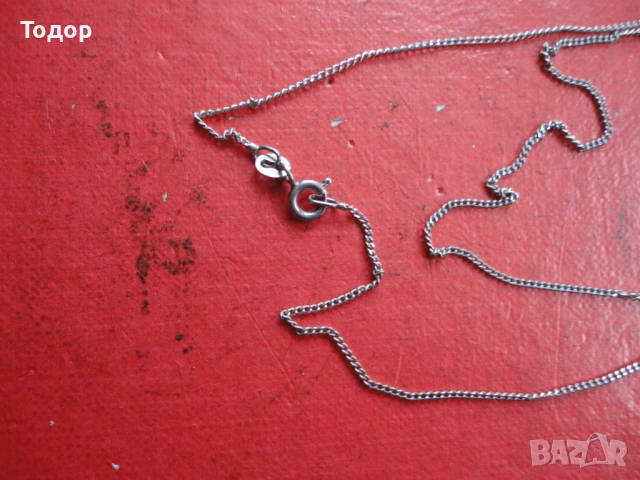 Сребърна верижка колие 55 , снимка 7 - Колиета, медальони, синджири - 54082159