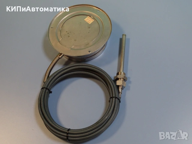 термометър биметален с капилярен датчик(сонда) WEC 3098/4 Ф160mm, 0/+160°C, снимка 4 - Резервни части за машини - 54205425