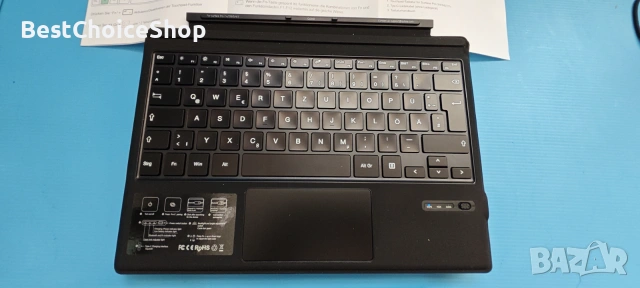 Qulose Surface Pro клавиатура за Microsoft Surface Pro7 Plus/Pro 7/Pro 6/Pro 5/Pro 4/Pro 3, безжична, снимка 4 - Аксесоари за Apple - 54966953