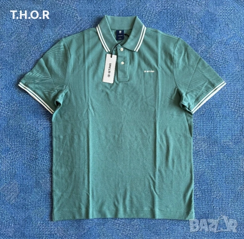 G-Star RAW Polo Shirt ОРИГИНАЛНИ мъжки поло тениски - M/L, снимка 3 - Тениски - 54982193