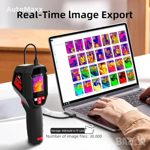 BSIDE HX3 Термовизионна камера с висока резолюция 240x240 с 15 цветни палитри Термокамера 25Hz , снимка 8 - Измервателни инструменти - 54666549