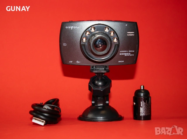 NEDIS DCAM11BK Видеорегистратор за кола, Full HD камера, 32GB памет, HDMI, Нощно виждане