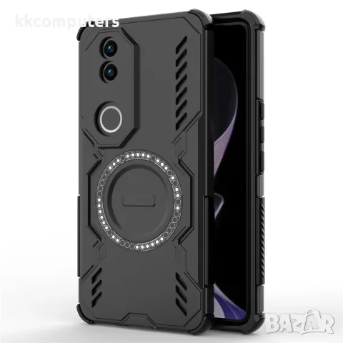 Калъф за vivo V50 5G – PC + TPU, Магнитен, Охлаждащ дизайн, Въздушни възглавници, 5 цвята