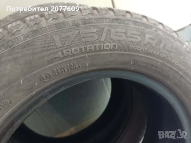 Продавам 2чифта зимни гуми-175/65R14-Nokian и Viking-добър грайфер, снимка 5 - Гуми и джанти - 55444073