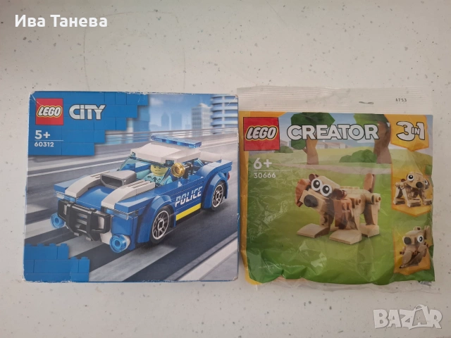 LEGO City Полицейска кола 60312 и LEGO Creator 3 в 1 - Животни 30666 
