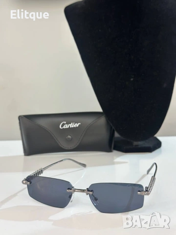 Очила + висок клас калъф + на марката кутия + сертификат + кърпичка cartier prada, снимка 3 - Слънчеви и диоптрични очила - 54609167