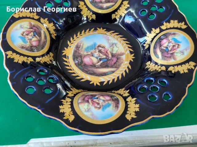 Порцеланова купа кобалт Bavaria japan style, снимка 3 - Сервизи - 54120354