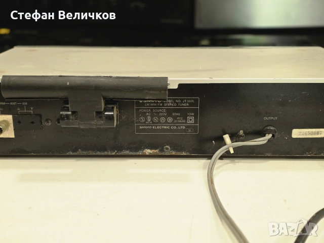📻 РЕТРО КЛАСИКА! Цифров Тунер Sanyo JT 350 L 🇯🇵🎵, снимка 7 - Радиокасетофони, транзистори - 55022311