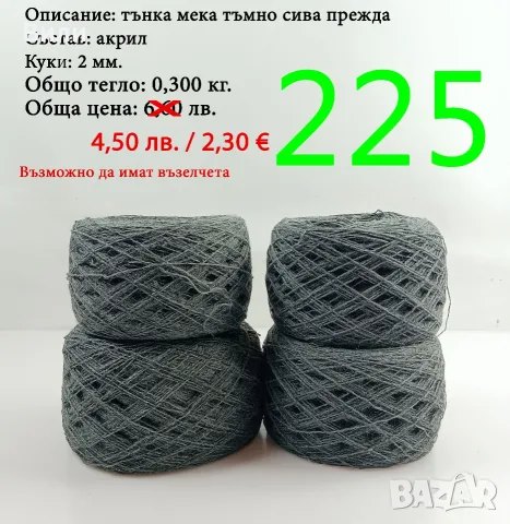 Евтини прежди в малки количества - нови и остатъци , снимка 9 - Други - 52029790