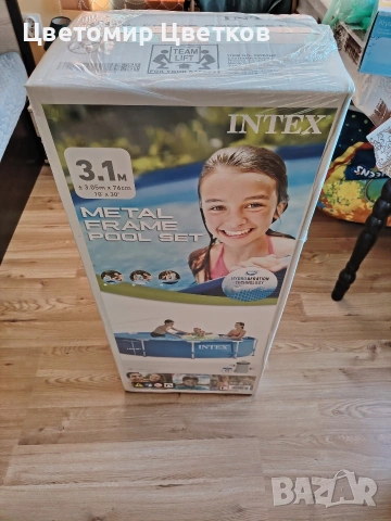 Басейн с метална рамка INTEX, снимка 3 - Други стоки за дома - 55260731