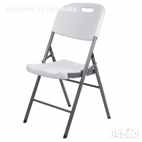 Комплект 2 броя сгъваеми кетъринг столове за градина и събития - удобни и издръжливи, снимка 3 - Градински мебели, декорация  - 54178211