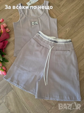 Calvin Klein Дамски Летен Комплект👚🩳Дамски Къс Екип Келвин Клайн Код I_261