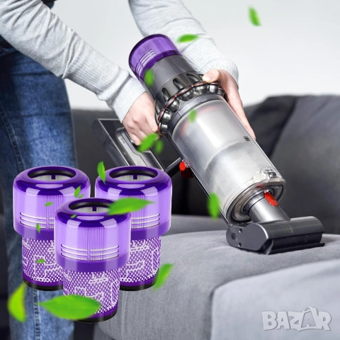 Филтри за Dyson V11, V15, SV14, SV17 и SV22, включително модели Absolute, Torque Drive, Animal, Moto, снимка 5 - Прахосмукачки - 55099340