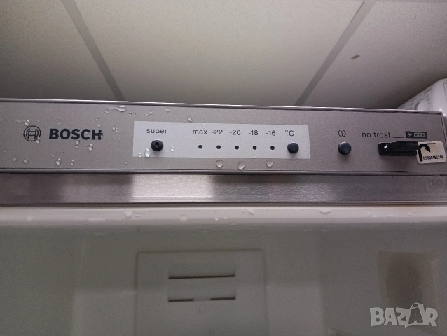 Иноксов комбиниран хладилник с фризер Бош Bosch с две години гаранция!, снимка 4 - Хладилници - 54232853