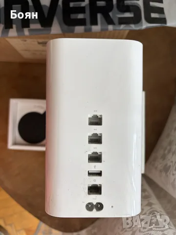 WiFi Рутер/AirPlay Apple AirPort Extreme Base Station, снимка 3 - Рутери - 55348305
