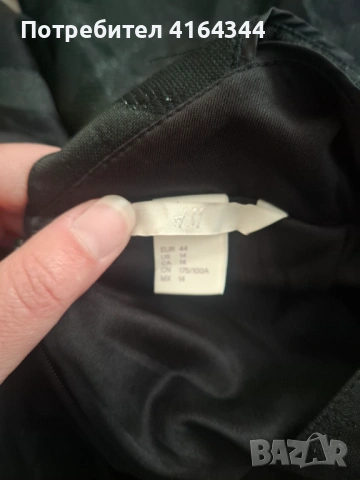 Къса черна рокля на H&M, снимка 3 - Рокли - 54246235
