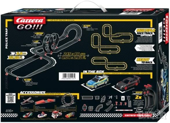 Писта Carrera GO Police Trap Porsche GT3 1 към 43 [НОВА], снимка 2 - Електрически играчки - 54512675