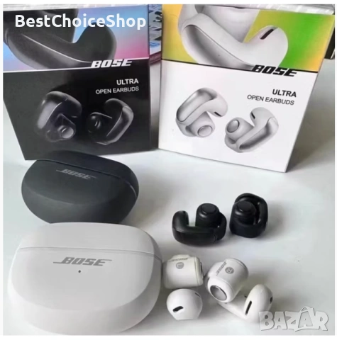 Безжични блутут слушалки със зареждащ кейс - Bose Open Earbuds Ultra, Wireless, Bluetooth , снимка 8 - Безжични слушалки - 55180275