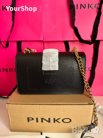 PINKO Love One Mini – оригинална кожена чанта | НОВА , снимка 5 - Чанти - 54061434