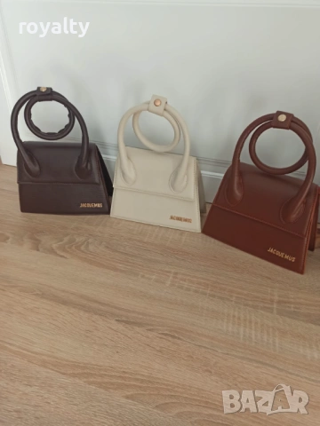 Jacquemus Нова Дамска Кожена Чанта Различни Цветове 