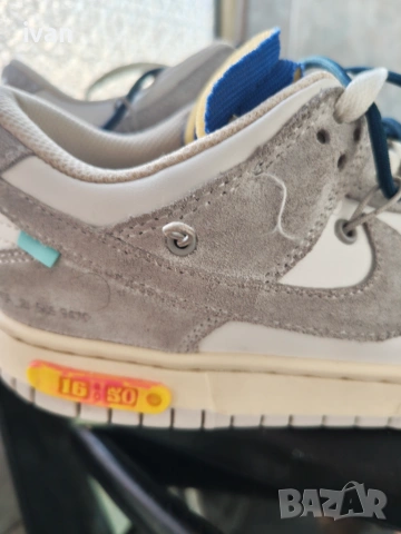 Nike Dunk Low Off-White Lot 16 Оригинални! DJ0950-111, снимка 3 - Маратонки - 55159019