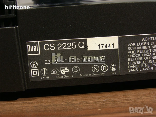 Грамофон Dual cs 2225q, снимка 10 - Грамофони - 54861104