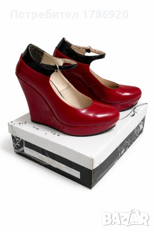 Червени обувки на платформа - елегантни и стилни