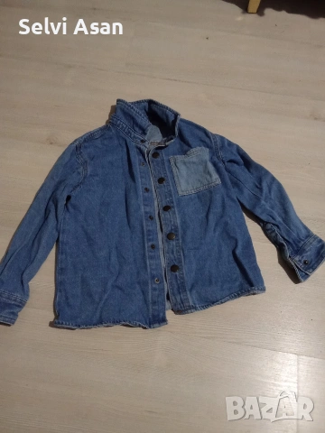 Децко дънкено яке с копчета