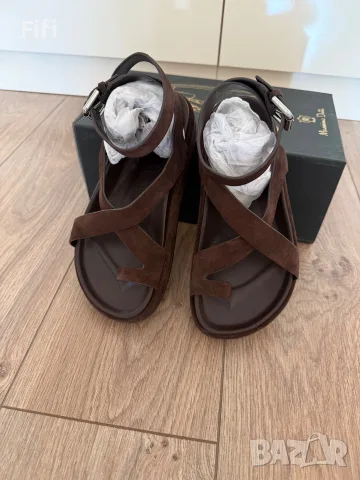 Дамски сандали Massimo Dutti с каишка около глезена, снимка 4 - Дамски ежедневни обувки - 55363781