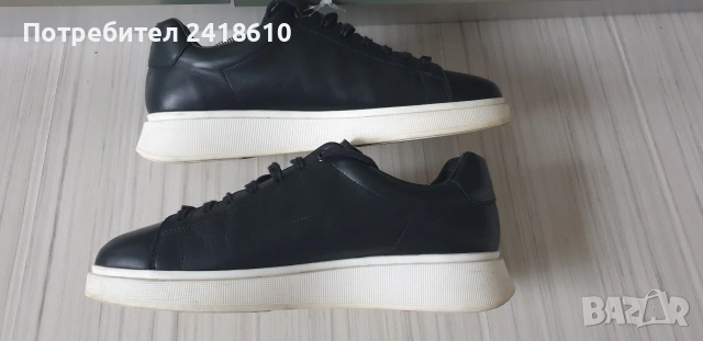 Hugo Boss Leather Mens Size 43/27. 5 - 28см ОРИГИНАЛ! Мъжки спортно - елегантни обувки естествена ко, снимка 3 - Кецове - 53585595