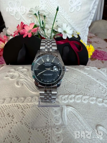 Rolex Нов Мъжки Часовник Кварцов Механизъм Ролекс , снимка 2 - Мъжки - 54722435